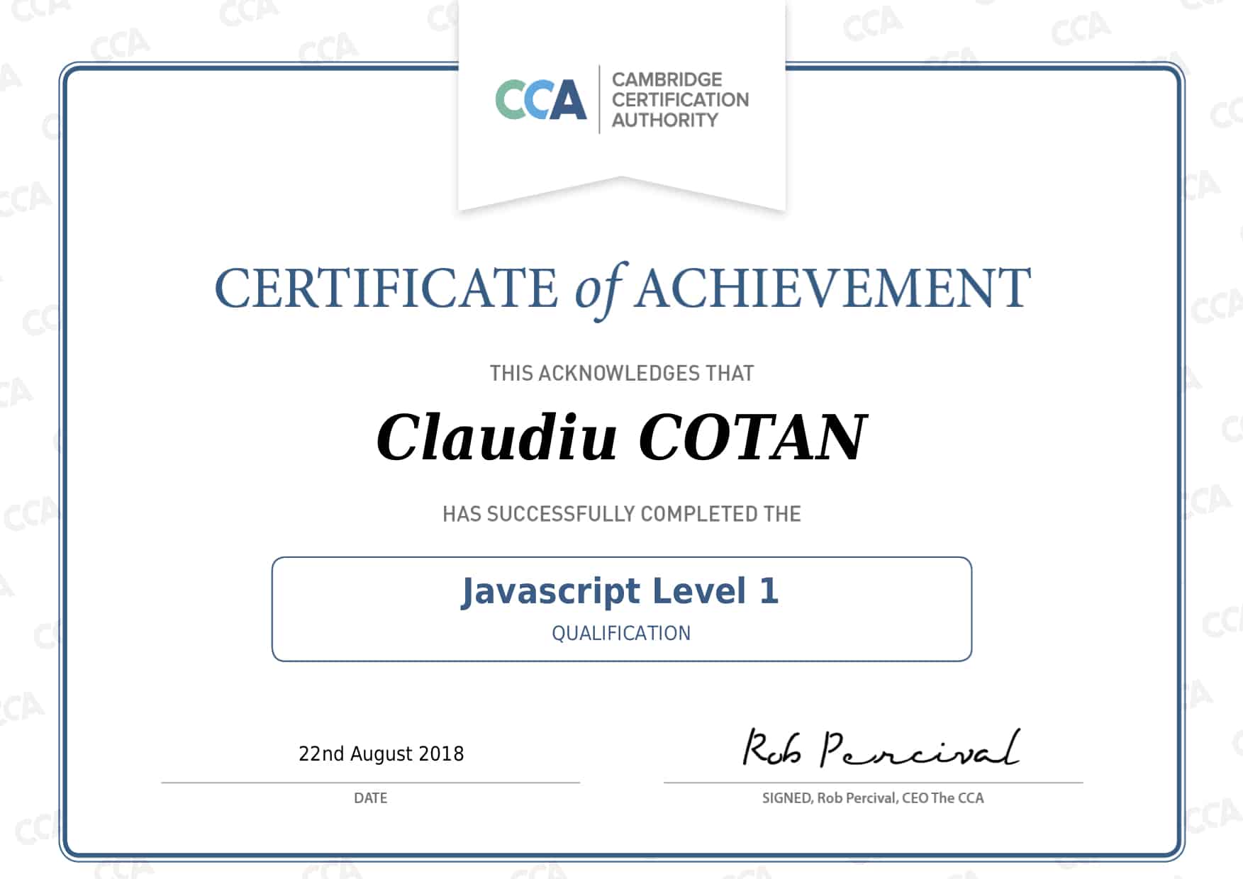 Certification-JAVASCRIPT-niveau-1